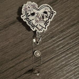 Medical Lab Tech badge reel